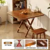 Mesa de Comedor Plegable sin Instalación para Apartamentos Pequeños, Mesa de Comedor Rectangular Simple, Mesa Portátil Multifuncional para Exteriores