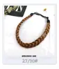 Diadema Trenzada de Dos Hilos Hecha a Mano de Comercio Exterior de Venta Caliente Peluca de Fibra de Alta Temperatura Diadema para Peluca