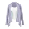 Conjunto informal y relajado de estilo coreano: chaqueta de verano protectora del sol para mujer, top sin espalda y pantalones largos ligeramente acampanados - un conjunto de tres piezas
