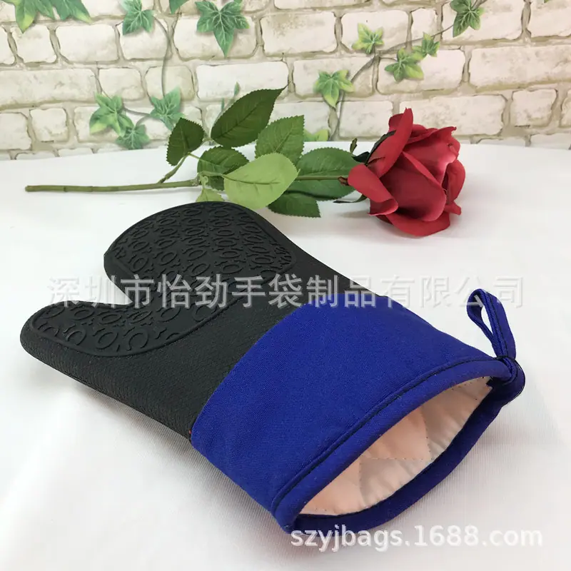 单面锏棉硅胶手套