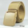 Cinto tático masculino de nylon sem metal, cinto para atividades ao ar livre, treinamento militar, fivela de pressão, cinto de lona PP em estoque