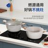 Olla para Sopa de Lujo Ligero Olla Antiadherente para el Hogar Olla de Aluminio Olla para Sopa Cocina Sin Humo Olla de Maifanita Cocina de Inducción Estufa de Gas Universal