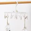 Tendedero plegable multifuncional con múltiples pinzas, pinzas para calcetines para uso doméstico, pinzas de múltiples clips a prueba de viento sin marcas, pinzas de múltiples clips para secar ropa de dormitorio