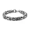 Pulseira Imperial Tendência em Aço Titânio Multiespecificação Corrente com Elo de Aço Inoxidável para Homens e Mulheres