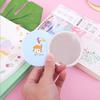 Mini Espejo de Maquillaje con Varios Patrones, Espejo de Bolsillo Portátil para Estudiantes, Diseño Lindo de Dibujos Animados
