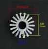 Accesorios de Iluminación LED Componentes Electrónicos Radiador Redondo de Girasol Aleación de Aluminio Extruido Perfil de Aluminio Barrera Guía LED