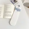 Meias Femininas Coreanas para Primavera e Verão, Meias Finas de Cano Médio com Renda Doce de Laço, Meias Slouch Sem Costura Estilo Japonês com Bolinhas e Listras