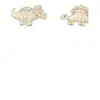 Piezas de Madera de Dinosaurio sin Terminar en Stock Decoración Casera DIY Piezas de Madera para Pintar a Mano por Niños 8 Tipos