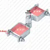 Peças Conectoras de Cerca, Acessórios para Tela de Arame, Dobradiça de Portão de Cerca, Fechadura, Tubo Quadrado, Tubo Redondo, Grampo, Dobradiça de Porta, Braço Suporte para Arame Farpado
