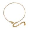 Pulseira de gota de óleo transfronteiriça design de nicho aço inoxidável esmalte corrente cruzada joias europeias e americanas pulseira de miçangas