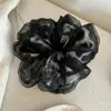 Scrunchie de Tecido de Malha Dupla Estampa de Leopardo Vintage Moda Versátil Elástico de Cabelo Corda de Cabelo Estampa de Leopardo Celebridade da Internet Retrô