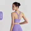 Sujetador Deportivo de Espalda Cruzada a Prueba de Impactos Ropa de Fitness Sujetador Deportivo de Reúne Ropa Deportiva para Fitness Yoga Chaleco Superior
