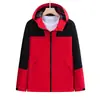 Chaqueta Exterior con Logo Impreso para Primavera y Otoño, Ropa de Montañismo Exterior Estilo Nuevo, Chaqueta Deportiva con Bloques de Color y Cuello Alto para Hombre y Mujer, Ropa de Trabajo