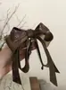 Pinza de Plátano para Cabello Color Café Maillard de Alta Gama Coreano Otoño e Invierno Estilo Femenino Pinza para Cola de Caballo Alta Nueva 2025