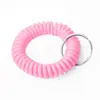 Venta directa del fabricante: Cordón de Teléfono de Plástico en Espiral, Pulsera para Muñeca, Llavero, Pulsera, Etiqueta, Bucle para Cordón de Teléfono, Hebilla de Cuerda Antiperdida