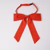 Gravata borboleta pontuda estilo JK japonês com cabo longo para meninas, estilo Academia Estudantil, para combinar com camisa de uniforme escolar de formatura