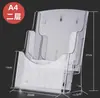 Portafolleto de Acrílico para Catálogos A4A 40% de descuento Exhibidor de Páginas Caja de Almacenamiento para Revistas de Lotería Transparente de Escritorio