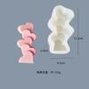 Corazón Tridimensional Flores Cilíndricas Enredaderas Florales Relieve Vela de Aromaterapia Molde de Silicona Decoración del Hogar Adornos Hecho a Mano