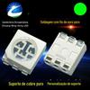 5050 LED SMD Verde Lâmpada Contas 0.2W Suporte de Cobre Iluminação de Paisagem Contas de Lâmpada LED SMD Verde
