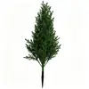 Ramas artificiales de pino y ciprés transfronterizas TEMU Amazon para plantación en suelo, plantas verdes en maceta, decoración de árbol de Navidad, paisaje de césped y jardín