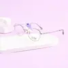 Armazón de Gafas Pequeño Retro para Mujer, Armazón de Gafas de Titanio Puro a la Moda, Armazón Óptico de Gafas de Prescripción Danyang