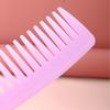 Peine transparente de dientes anchos y gruesos 529 para hombres y mujeres, cabello largo, rizado, liso, de plástico, para el hogar.