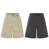 Yidao Vintage 2026 Verano Nueva Marca de Moda Color Sólido Traje de Pantalón Corto con Drapeado para Hombre, Ajuste Holgado Versátil Casual Pantalones de Cinco Puntos