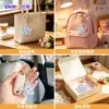 Chaveiro Estilo Ins Flor Transparente com Glitter Pingente Fofo Romântico Flor de Cerejeira Decoração de Bolsa Pequeno Presente Venda por Atacado