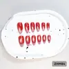 24 PIEZAS Colección de Arte para Uñas Bestseller Transfronterizo Navidad Halloween Flor Uñas Portátiles Ojo de Gato Halloween Piezas de Uñas Portátiles