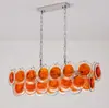 Lustre de Vidro Murano Transfronteiriço Francês Retrô de Alto Padrão para Sala de Jantar Luz de Luxo Leve Luminárias de Arte para Quarto