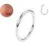 Europa e Estados Unidos transfronteiriços aço inoxidável 316L anel fechado funcional argola de nariz anel sem costura brincos joias para piercing fabricantes estoque