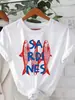 Camiseta gráfica de talla europea transfronteriza de Lisboa Portugal con estampado vintage de sardina y diseño interesante de fruta
