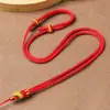 Cordón para Colgante Ajustable de Doble Color Hecho a Mano con Alambre Envuelto, Corona Incrustada con Micro-Latón y Bucle de Nudo Perfecto para Hombres y Mujeres