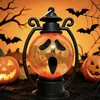 Lámpara de Aceite LED con Emoji Original, Linterna, Lámpara Colgante, Lámpara de Aceite, Linterna de Calabaza de Halloween, Linterna Pequeña, Pieza Decorativa para Montaje de Escena
