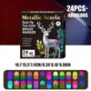 Set de Plumas Metálicas Coloridas Transfronterizas con Doble Punta y Doble Color, Set de Marcadores de Punta Suave para Graffiti de Estudiantes y Dibujo DIY a Base de Agua