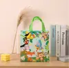 Bolsa Laminada TNT Infantil Pintada Sacola para Lembrancinhas de Festa de Aniversário Sacola de Presente Sacola de Doces de Halloween