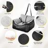 Transportín para Coche Invierno Cálido Gato Perro Pequeño Asiento de Coche para Perro Artefacto para Coche para Perro Almohadilla para Coche para Mascota Gato