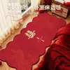 Tapete de Quarto para Casamento 2026 Tapete Lateral de Cama Novo Estilo Chinês Decoração de Quarto de Casamento Tapete de Chão Forma Irregular Tapete para Pés Debaixo da Cama do Quarto Principal