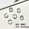 Cuentas Sueltas de Vidrio Checo Blanco Transparente Puro Zorro de Nueve Colas Huella de Oso Pixiu con Agujero Pulsera DIY Accesorios Semi-Terminados