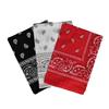 Poliéster poliéster caju flor preto vermelho branco caju flor Esportes pulseira decorativa cachecol quadrado