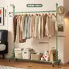 Perchero color crema, perchero de pie para dormitorio, balcón interior, tendedero para uso doméstico, perchero para dormitorio