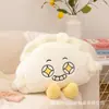 Manta Almohada de Empanada de Comida de Dibujos Animados Almohada para Siesta en Sofá Cama Manta para Aire Acondicionado Almohada para Oficina Aula Coche Colcha