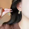 Pendientes Colgantes de Plata con Diamantes Incrustados de Caballo Estilo Coreano, Lujo Accesible, Personalizados, Pendientes de Gama Alta, Pendientes Elegantes Exquisitos y Versátiles para Mujer