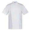 Roupa de Trabalho de Chef Verão Manga Curta Restaurante Hotel Restaurante Cantina Roupas de Cozinha logo Roupa de Padeiro