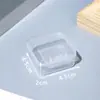 Caixa de Armazenamento Caixa Quadrada Pequena Caixa Quadrada de Plástico Transparente Caixa Quadrada Pequena Caixa de Fones de Ouvido Caixa de Armazenamento de Joias Caixa para Peças Pequenas