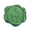 Adesivo de carimbo de cera de vedação verde pinho Série de Natal adesivo de selo para decoração de envelope convite garrafa de vinho presente