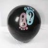 Balões Pretos de 36 polegadas para Revelação de Gênero Festa de Aniversário de Bebê Decoração Balões de Revelação Balões Redondos de Látex
