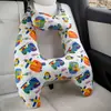 Almohada para Coche para Prevenir Tensión en el Cuello, Reposacabezas de Coche de Dibujos Animados Lindo, Almohada de Soporte para el Cuello, Reposacabezas de Coche para Niños, Gadget para Dormir en el Asiento Trasero