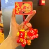 Chaveiro de Ano Novo 2026 Fique Rico Criativo Desenho Animado Cavalo do Zodíaco Pingente de Chave Pingente de Bolsa Pequeno Presente