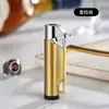 Encendedor Metálico Inflable Creativo con Alta Potencia de Llama, Mechero de Rueda a Prueba de Viento, Elegante Encendedor de Cigarros, Regalo Personalizado, Transfronterizo